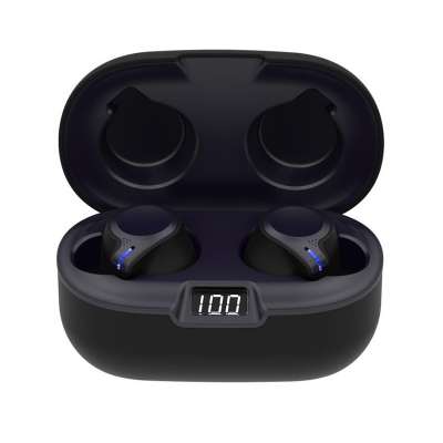 Dual Microphone Wireless Earphones Q3 TWS Headphone Music Headset Blue tooth 5.0 Touch Earbud Charging Box